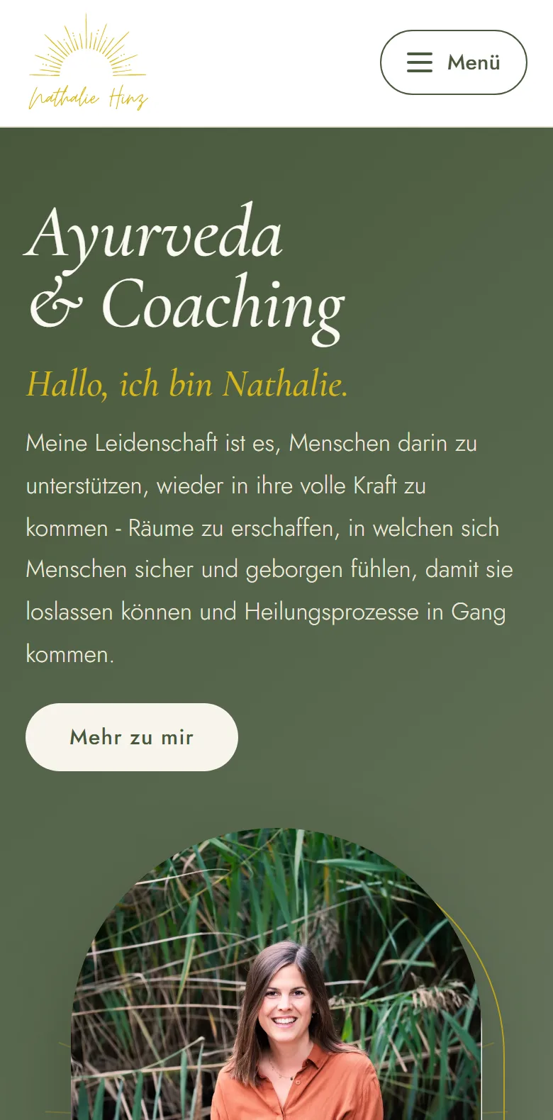 Startseite von Nathalie Hinz am Handy